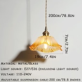 billige Pendellys-19/30 cm Øyesign Anheng Lys Metall Glass Moderne Traditionel / Klassisk 110-120V 220-240V