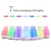 cheap Humidifiers &amp; Dehumidifiers-Portable Colorful Lights H2o Spray Cool Mist Humidifier Double Wet Aroma Essential Oil Diffuser Usb Rechargable Minicar Home Air Humidifier