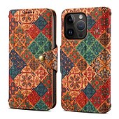 cheap iPhone Cases-Vintage Mandala Wallet Case for iPhone 16e 16 15 Pro Max Plus 14 13 12 11 Pro Max Plus – Flip Cover with Stand, Magnetic Closure, PU Leather Full Protection