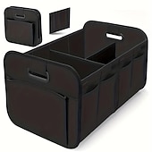 cheap Car Organizers-Trunk Organizer For Car, Collapsible Multi-Compartment Car Organizers Foldable And Waterproof, 600D Oxford Polyester, Suitable For Most Models