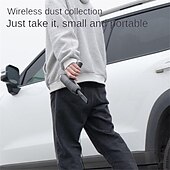 billiga Dammsugare-120000pa trådlös kraftfull bildammsugare borstlös motor 2 växlar effektjustering multifunktionsrengöringsmaskin biltillbehör hem bil sladdlös rengöringsmedel hushållsapparat för bil hem