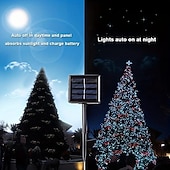 cheap Solar String Lights-Elegant Wedding Reception Party 1000/500/300/200/100/50/30LED Solar String Light, 8 Modes, Solar Christmas Lights Waterproof for Gardens, Wedding, Party, Homes, Christmas Tree, Curtains, Outdoor