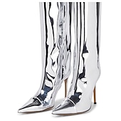 cheap Footwear-Retro Vintage 1980s Knee High Boots Disco Women&#039;s Carnival Costume Halloween Carnival Performance Party Pride Parade Adults&#039; Shoes All Seasons