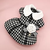 ieftine Rochii-Câini Pisici Rochii Modă Drăguţ Iarnă Απαλό Lavabil Comfortabil În aer liber Petrecere Îmbrăcăminte pentru câini for Bichon Frise Pudel Pomeran un Animalut Fluture