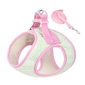 cheap Dog Collars, Harnesses &amp; Leashes-Anti Breakaway Chest Strap With Color Matching Seersucker Traction Rope For Comfort And Durability