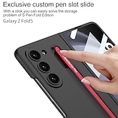 cheap Samsung Cases-Phone Case For Samsung Galaxy Z Fold 5 Flip Cover Pencil Holder Full Body Protective with S Pen PC