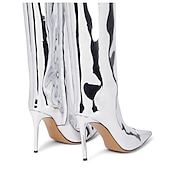 cheap Footwear-Retro Vintage 1980s Knee High Boots Disco Women&#039;s Carnival Costume Halloween Carnival Performance Party Pride Parade Adults&#039; Shoes All Seasons
