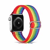 abordables correas de reloj de manzana-Compatible con Apple Watch Correa 38mm 40mm 41mm 42mm 44mm 45mm 49mm Trenzado Elástico Ajustable Tejido correa de repuesto para iwatch Ultra 2 Series 9 8 7 SE 6 5 4 3 2 1