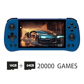 Недорогие Игровые консоли-Портативная игровая консоль powkiddy x55 со встроенными играми, ips rgb-экраном, 5,5 дюйма (256 г, 30 000 игр), идеальный подарок на рождественский день рождения для друзей и детей