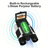 cheap Rangefinders &amp; Telescopes-Outdoor HD Powerful Binoculars Screen Video Photo Recorder Telescope Zoom 8X Digital Telescope Portable Travel Camping Battery Capacity No TF Card.