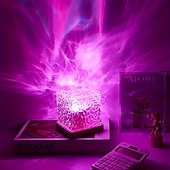 abordables Lampes de table-Lampe de Table Décorative Artistique Batterie Li intégrée Pour Chambre à coucher ABS Transparent