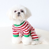 abordables Pijama-Perros Gatos Pijamas Moda Estilo lindo Invierno Suave Lavable Cómodo Navidad Exterior Casual Diario Ropa para perros for Bichón Frisé Caniche Pomerania Animal doméstico del bebé Mariposa
