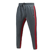 preiswerte Sweatpants-Herren Jogginghose Trainingshose Jogginghose Jogger Jogginghose mit geradem Bein Tasche Kordelzug Elastische Taille Streifen Komfort Atmungsaktiv Outdoor Täglich Ausgehen Modisch Brautkleider schlicht