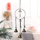 baratos Espanta-espíritos-1 peça, sinos de bruxa, presentes de decoração de bruxaria, parede pagã mágica, maçaneta decorativa de porta de casa, runas de bruxas, suprimentos de altar wiccan
