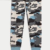 levne 3D sporty a hry pro chlapce-Chlapecké 3D maskování Sady nočního prádla Dlouhý rukáv 3D tisk Podzim Zima Aktivní Chladný Denní Polyester Děti 3-12 let Tričkový Domů Ležérní Vevnitř Běžný