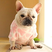 billiga Pyjamas-Hund Katt Tröja Pyjamas Mode söt stil Vinter Varm Mjuk Tvättbar Bekväm Utomhus Inomhus Ledigt / vardag Hundkläder for Bichon Frisé Pudel Pommeran valpen eller det lilla husdjuret Fjäril