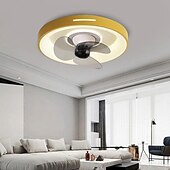 preiswerte Dimmbare Deckenleuchten-Deckenventilator mit Licht, dimmbar, 48 cm, Macaron, mehrfarbig, 360-Grad-Kopfschütteln, 6 Windgeschwindigkeiten, moderner Deckenventilator für Schlafzimmer, Wohnzimmer, ca &amp; Fernbedienung 110-240V