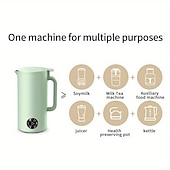economico Elettrodomestici da cucina-Spremiagrumi portatile completamente automatico con interruttore di sicurezza con controllo touch e macchina per latte di soia da 350 ml &amp; miscelatore