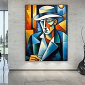 Handmate Oil PaintingCanvasWall Art DecorationAbstract Knife Painting Picasso Style Charactersfor Home Decor Rolled Frameless Unstretched Painting 17