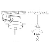 cheap Chandeliers-1 Light Pendant Light Black Modern Pendant Light, Mini Crystal Chandelier, Adjustable Pendant Light for Kitchen Island Dining Room Bedroom