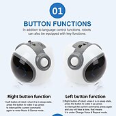 cheap Electronic Entertainment-Pocket RC Robot Talking Interactive Dialogue Voice Recognition Record Singing Dancing Telling Story Mini RC Robot Toys Gift