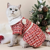 abordables Robes-Chien Chat Robe Mode Mignon Hiver Doux Lavable Confortable Noël Extérieur Halloween Décontracté Quotidien Vêtements pour Chiens for Bichon Frisé Caniche Spitz Nain Bébé Animal Papillon