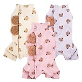 billiga Pyjamas-Hund Katt Pyjamas söt stil Ledigt Vinter Varm Andningsfunktion Mjuk Tvättbar Bekväm Utomhus Ledigt / vardag Hundkläder for Bichon Frisé Pommeran valpen eller det lilla husdjuret Fjäril Small