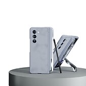 Χαμηλού Κόστους Samsung Θήκη-τηλέφωνο tok Για Samsung Galaxy Z Fold 5 Πίσω Κάλυμμα με βάση στήριξης και προστατευτικό οθόνης με στυλό S PC PU δέρμα