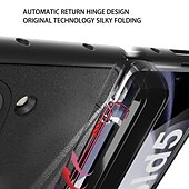 Χαμηλού Κόστους Samsung Θήκη-τηλέφωνο tok Για Samsung Galaxy Z Fold 5 Πίσω Κάλυμμα με βάση στήριξης και προστατευτικό οθόνης με στυλό S PC PU δέρμα