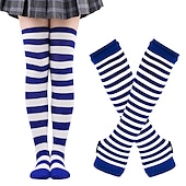 abordables Accesorios-Calcetines hasta rodilla Calcetines de Navidad Mujer Navidad Carnaval Mardi Gras Nochebuena Retro Antiguo Guantes Calcetines