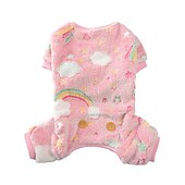 abordables Pijama-Perros Gatos Pijamas Moda Dulce Invierno Templado Transpirable Suave Lavable Cómodo Navidad Víspera de Todos los Santos Exterior Cama Casual Diario Ropa para perros for Bichón Frisé Pomerania Animal