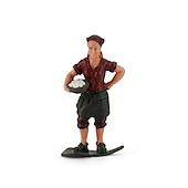 ieftine Jucării de Construit-desktop simulat sandbox scenă personaje decorațiuni fermieri reparatori crescători veterinari multiple seturi și figurine profesionale