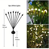levne Pozemní světla-6/8/10 světla solární zahradní lampa zahradní lampa, led větrem poháněná světluška zemní lampa, zahradní dekorace festivalová lampa