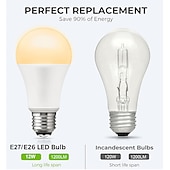 economico Lampadine LED a sfera-lampadina a led lampadina a led a 3 vie 120w equivalente luminosità a 3 livelli lampadina a19 luce calda 3000k bianco 6000k e27 e26 base lampada a led lampada da terra lampada da tavolo lampada a
