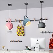 economico Luci a sospensione-lampada a sospensione in stile moderno, lampadario a testa singola con vite e27, paralume in alluminio artistico con personalità creativa, apparecchi di illuminazione per la decorazione del soggiorno