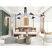 cheap Pendant Lights-Chandelier Lighting Mid Century Modern Ceiling Light 3/6 Arms Light Fixture Large Chandeliers