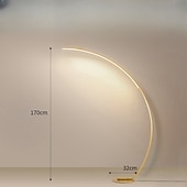 economico lampada da terra a led-Lampada da terra Multi-tonalità / Lampade ambientali / Decorazione di nozze di Natale Contemporaneo moderno / Tradizionale / Classico Per Sala studio / Ufficio / Giardino Alluminio AC100-240V Nero