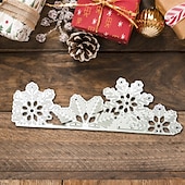 olcso fali sablonok-1db karácsonyi hópehely fémvágó matrica kártyakészítéshez boldog újévi dekoráció dombornyomó sablonok stancolások barkácsolás scrapbooking kellékek