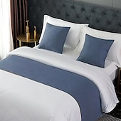 cheap Bedding Accessories-Bed Runner Bed Scarf, Decorative Bed Scarf for Home Hotel Bedspreads Scarves Protection Modern Solid Bed Runner for Foot of Bed Home Bedroom Bedding Decoration