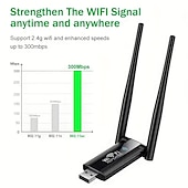 billiga Trådlösa routrar-trådlös wifi-signalförstärkare 300mbps 2,4g portabel signalförstärkare usb-driven högeffekt wifi-hotspot-förlängare för datorkontor inomhus