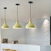 abordables Éclairages pour îlot-lustre de plafond mode macaron lustres éclairage industriel moderne luminaire de conception unique pour comptoir de bar restaurant luminaire 110-240v