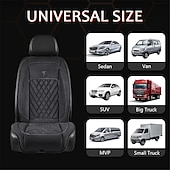billige Setetrekk til bil-12/24V oppvarmet bilsete trekk universell bilsetevarmer 30s rask oppvarming vinterpute rygger varmer puter