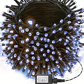 cheap Plug String Lights-LED Fairy Lights Plug in, Waterproof String Lights Outdoor &amp; Indoor With 8 Modes, Xmas Tree Lights Plug In for Holiday Party Wedding Decoration