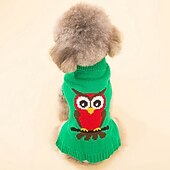 halpa Neulepuserot-Koirat Kissat Neulepaidat Jumpperi Juhla Sarjakuva Talvi Hengittävä Pehmeä Pestävä Mukava ulko- Rento / arki Koiran vaatteet for Bichon Frise Pomeranian Pienelle lemmikille papillon Small