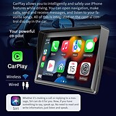 cheap Bluetooth Car Kit/Hands-free-Universal 7-inch Screen Car Radio Multimedia WIFI Video Player Wireless Carplay Screen for Apple or Android