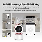 cheap Indoor IP Network Cameras-Wireless Surveillance Camera 5G Wifi 1080P Tracking Audio Video Night Vision IP Camera Indoor Security Protection Monitor Wifi Camera