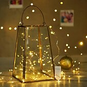 economico Striscie luci a batteria-elegante festa di ricevimento di nozze 16 confezioni luci fatate a led a batteria luci a stringa filo d&#039;argento impermeabile 7 piedi 20 led lucciola luci stellate lunari per fai da te festa di nozze