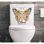 olcso Dekoratív falmatricák-pillangó matrica meleg hálószoba matrica ablak matrica háttér fali dekoráció WC matrica csempe WC matrica karácsonyi dekoráció matrica