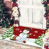 preiswerte Weihnachtsbad-Weihnachts-Bodenmatte, Tür-Bodenmatte, Weihnachtsmann, Schneemann, Veranda, Balkon, rutschfester, saugfähiger Teppich, Urlaubsdekoration, bedruckte Fußmatte, Urlaubsdekoration