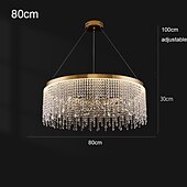 preiswerte Kronleuchter-Deckenleuchten, moderne LED-Kronleuchterlampe, moderner Kristallkronleuchter, kompatibel mit Wohnzimmer, goldene runde Kristalllampe, luxuriöse Wohndekorleuchte, LED-Hängeleuchte, moderne